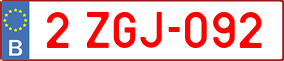 Truck License Plate